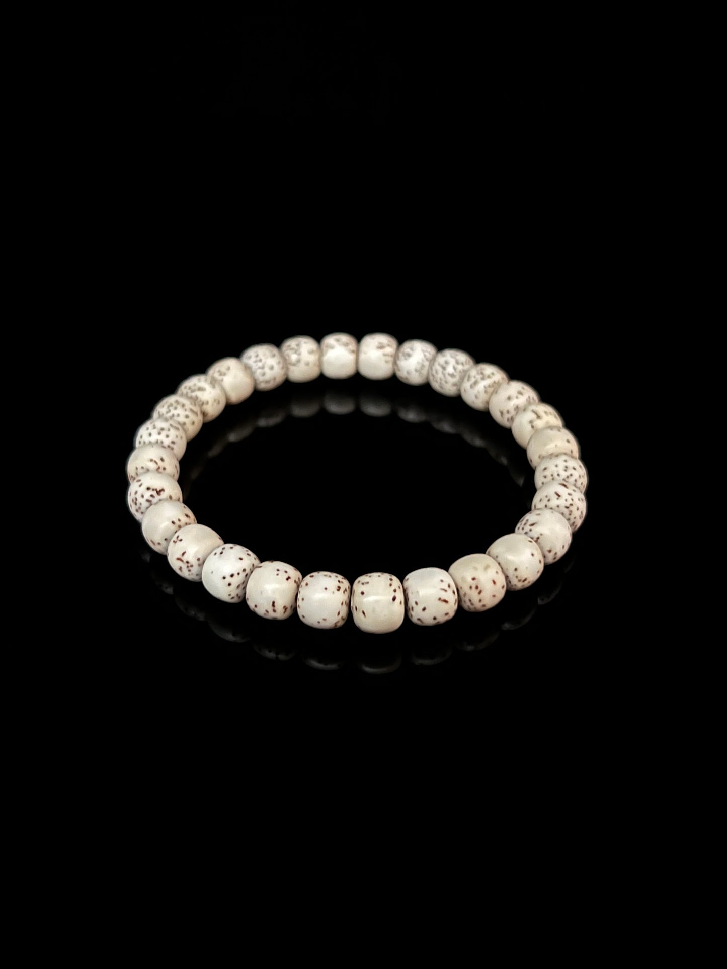 Original White “River Puffer” Xingyue Bodhi Bracelet