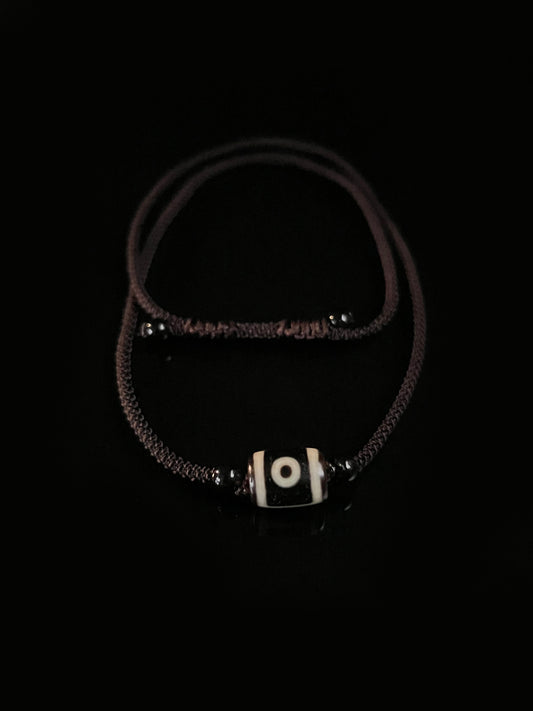 Two-Eyed Dzi Bead