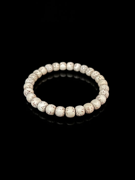 Original White “River Puffer” Xingyue Bodhi Bracelet